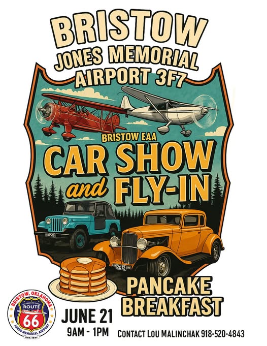 Bristow EAA Car Show and Fly-In @ Bristow Jones Memorial Airport